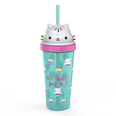 Zak Designs Gabby's Dollhouse 18oz Super Sipper Tumbler, Gabby18oz Super Sipper Tumbler