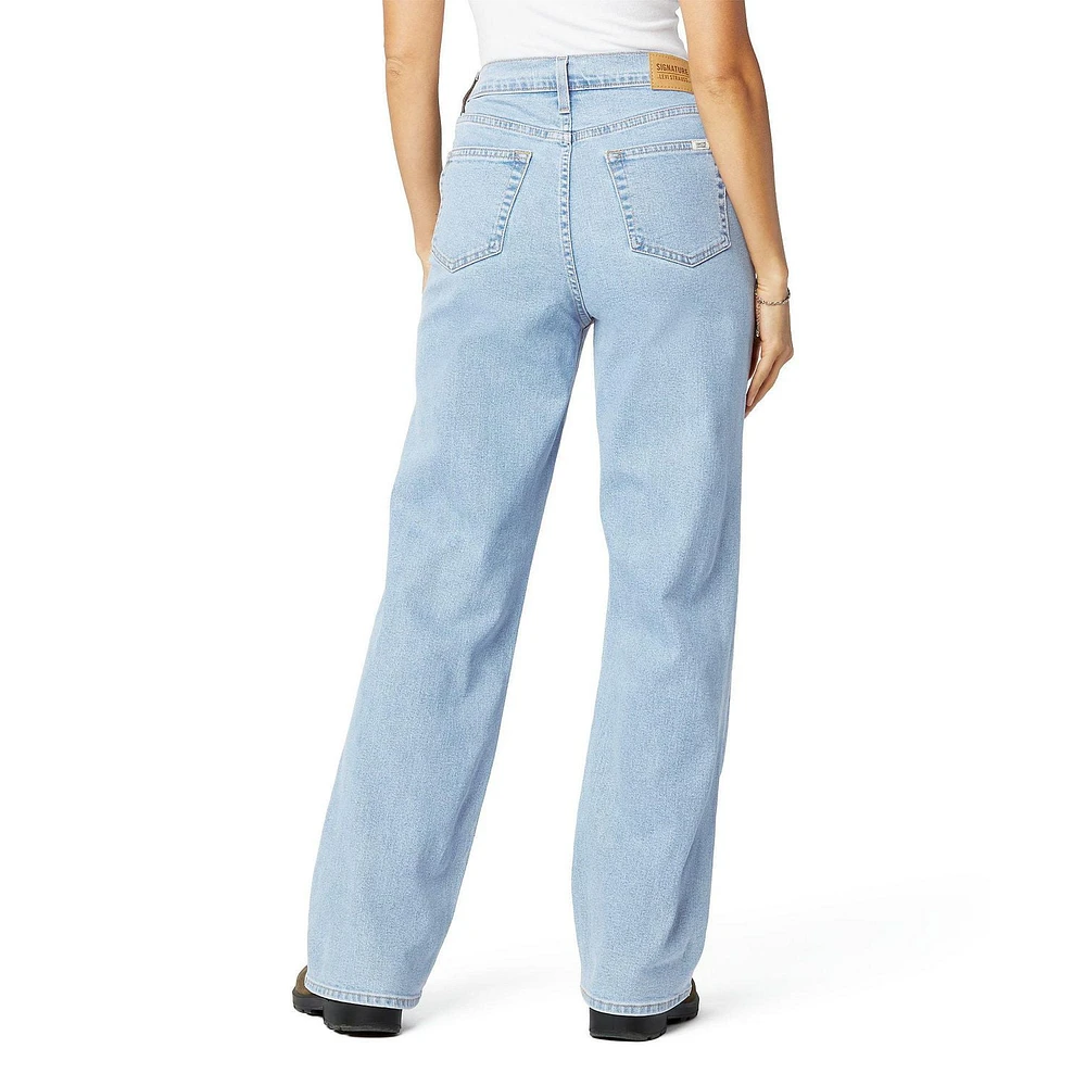 Signature by Levi Strauss & Co.MD Jean taille haute ample droit d’époque pour femme