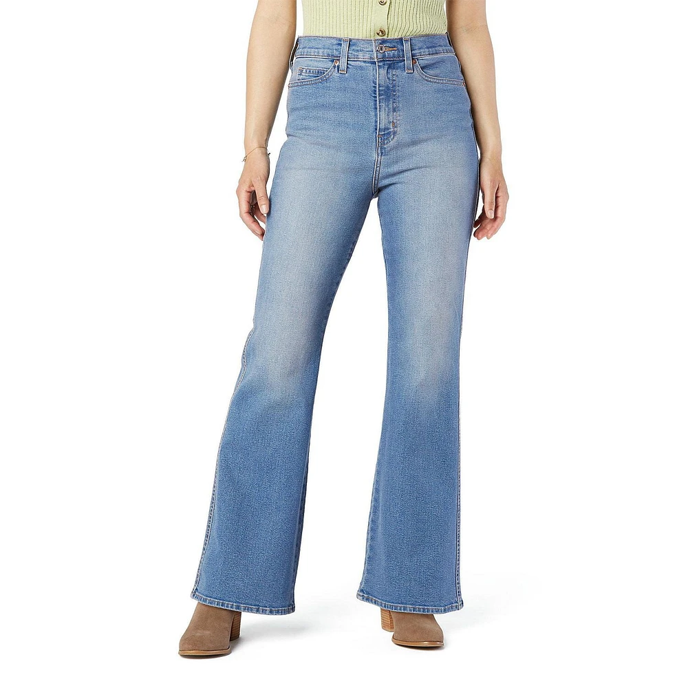 Signature by Levi Strauss & Co.MD Jean évasé taille haute d’époque pour femme