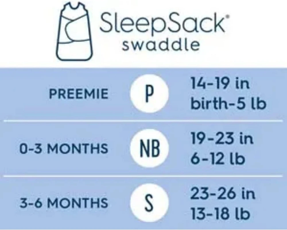 HALO® SleepSack® Swaddle - Cotton - Grey, Small, Swaddle, Small