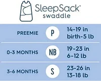 HALO® SleepSack® Swaddle - Cotton - Grey, Small, Swaddle, Small