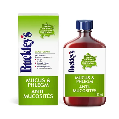 Buckley's Mucus & Phlegm Cough Syrup - Buckley's Syrups, 150 mL sucrose-free