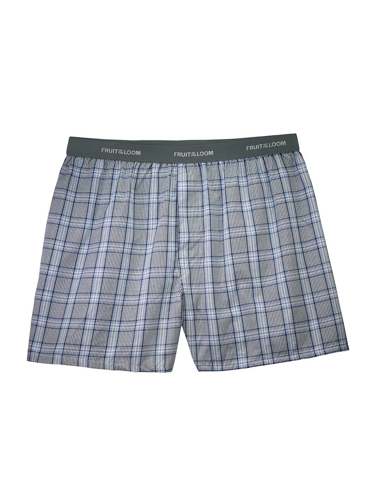 Fruit of the Loom Men's Assorted Blues Boxer Shorts, 5-Pack