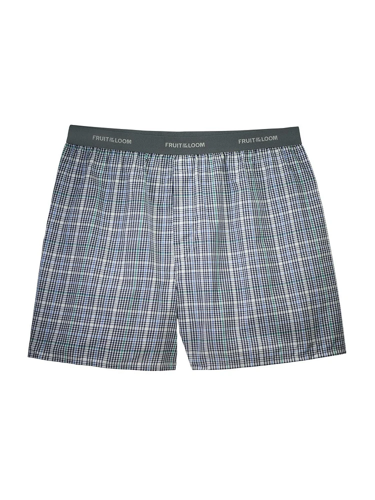 Fruit of the Loom Men's Assorted Blues Boxer Shorts, 5-Pack