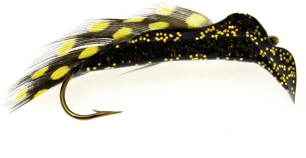 Lucky Bug 40847 Bingo Bug Lure #6 1.5" Black w Yellow - Loon Laker, Perfect for most freshwater species