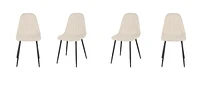 Logan Dining Chair, Set of 4, Beige