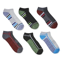 Athletic Works Boys' Low-Cut Socks 6-Pack, Sizes 3-9