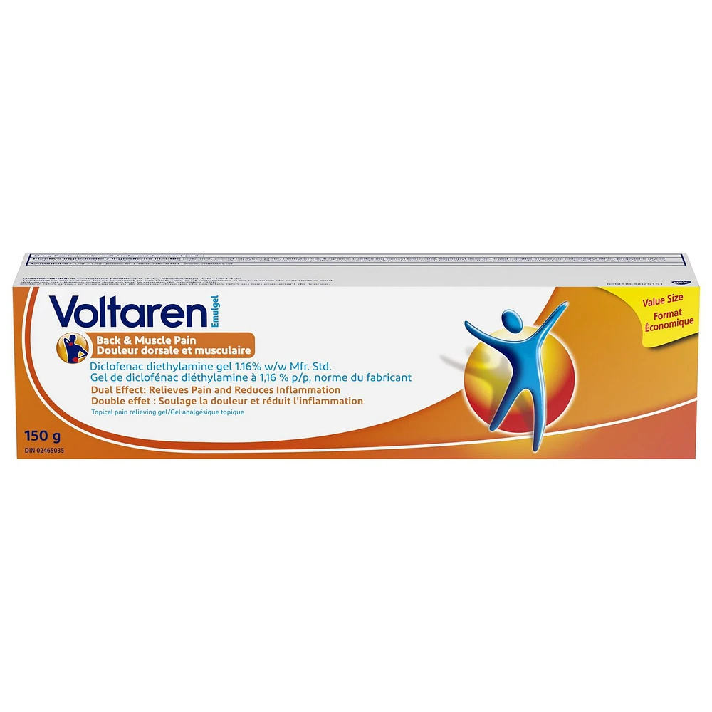 VOLTAREN Emulgel Back & Muscle Pain 150g, 150g