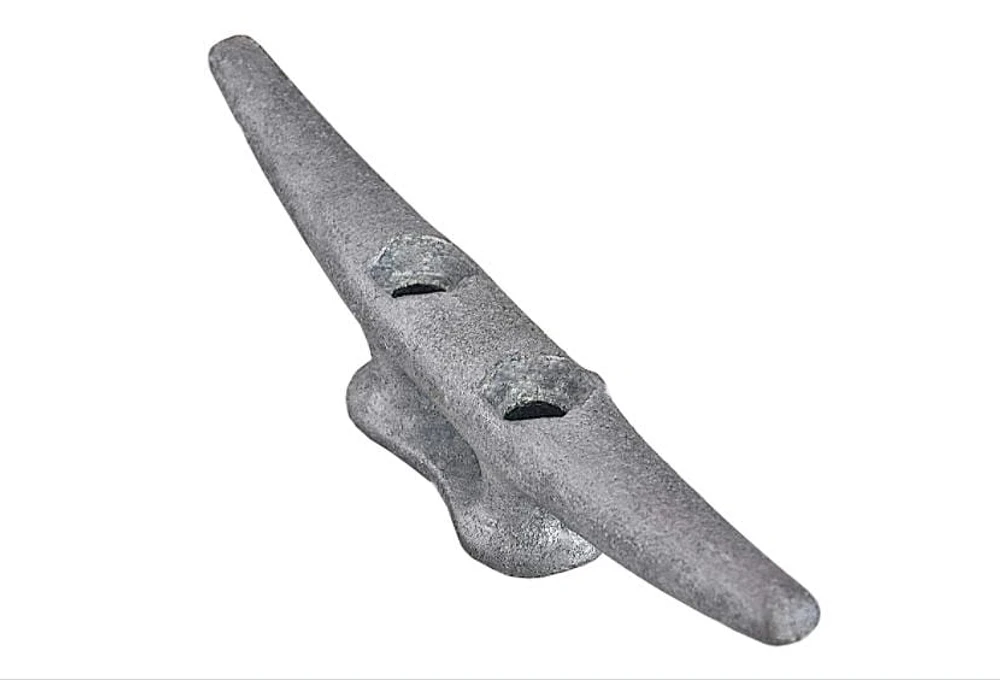 Blue Dog Marine Cleat 6" Inch Hot Dipped Galvanized Cast Iron Boat Cleats, Rope Cleat, Boat Dock Cleats