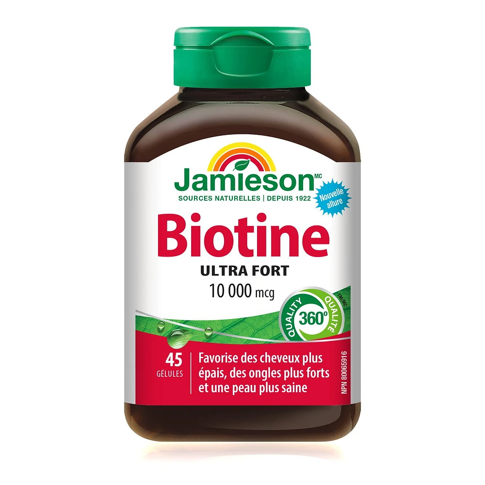Jamieson Gélules de Biotine 10 000 mcg 45 gélules