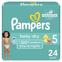 Pampers Baby Dry Diapers - Jumbo Bag, Sizes 1-6