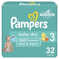 Pampers Baby Dry Diapers - Jumbo Bag, Sizes 1-6