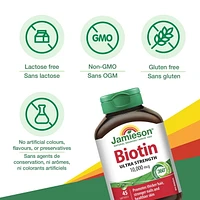Jamieson Gélules de Biotine 10 000 mcg 45 gélules