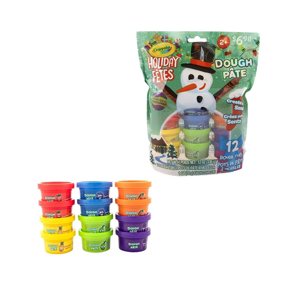 Crayola Silly Scents 12pkk x 1oz Dough Snowman, Crayola Silly Scents Dough