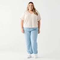 DV Pantalon en tencel avec poches plaquée