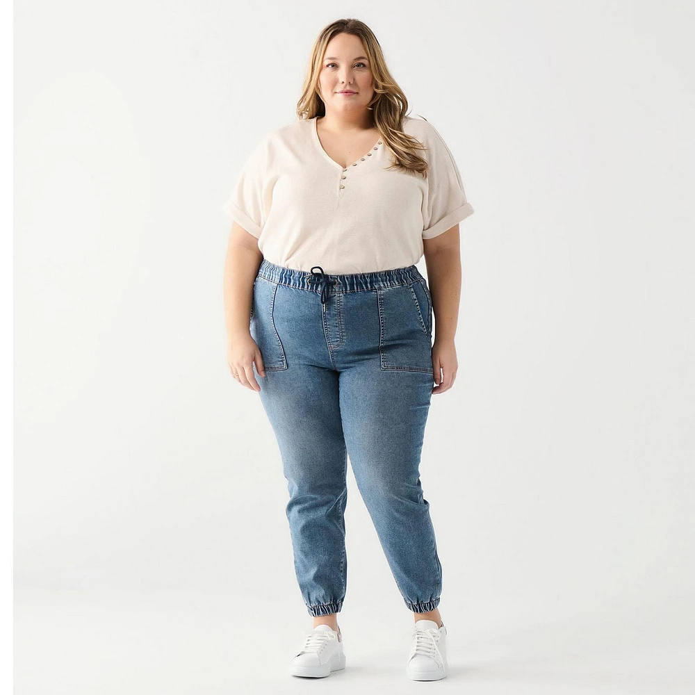 DV Pantalon de jogging à taille haute