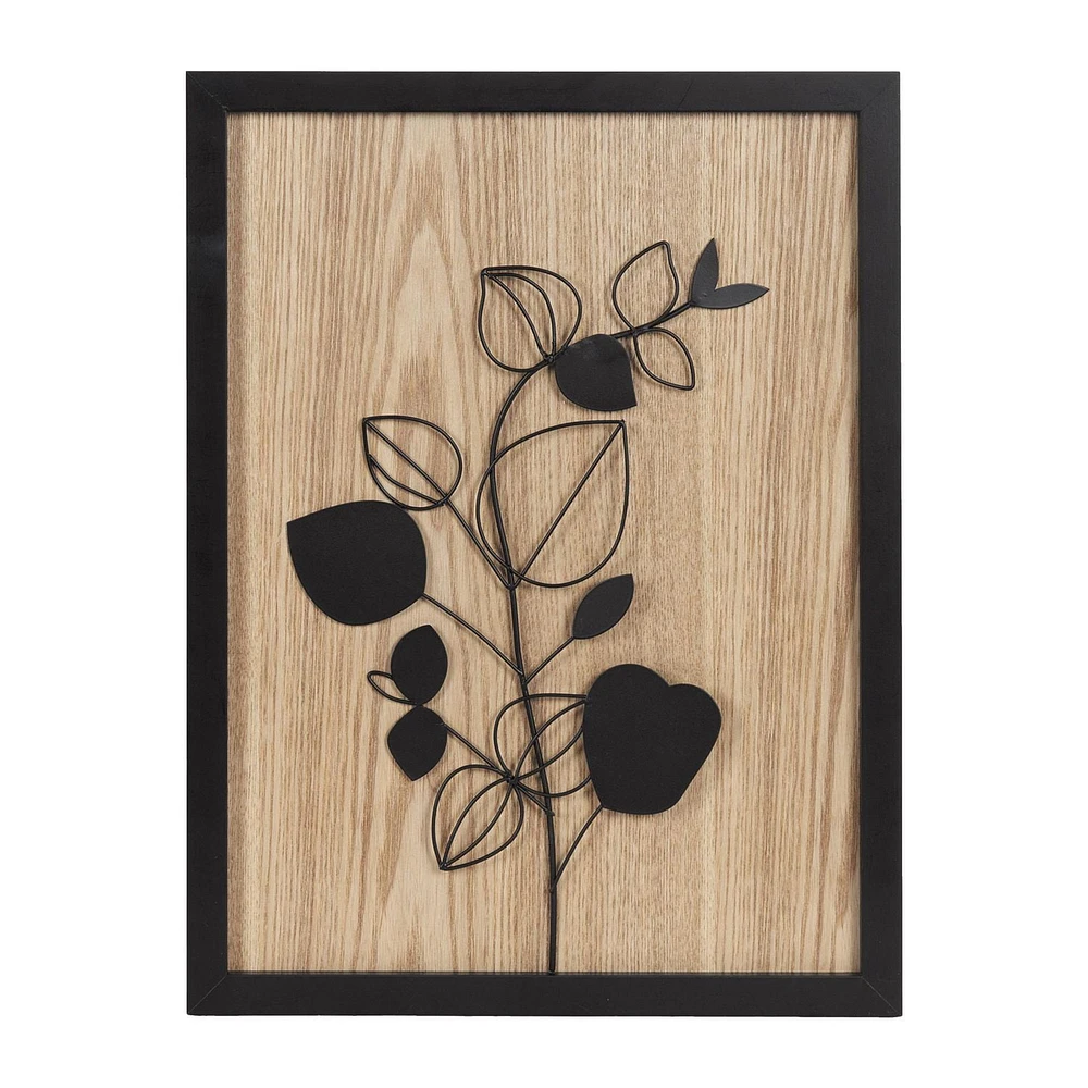 hometrends Botanical Framed Wire Art