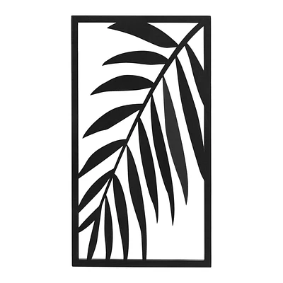 Hometrends Malak Palm Down Metal Framed Art