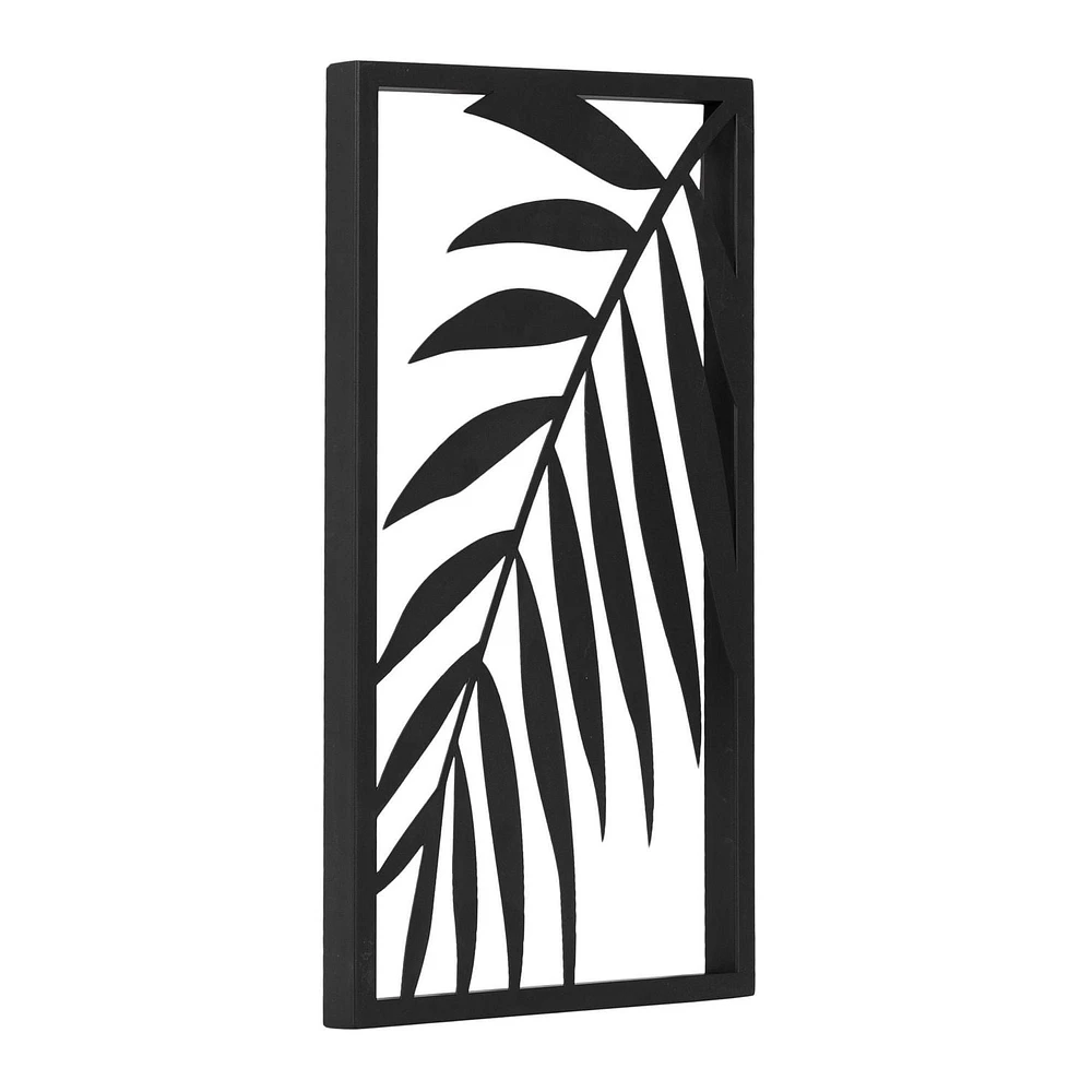 Hometrends Malak Palm Down Metal Framed Art