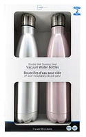 Mainstays Pack of 2 Double Wall Water Bottle