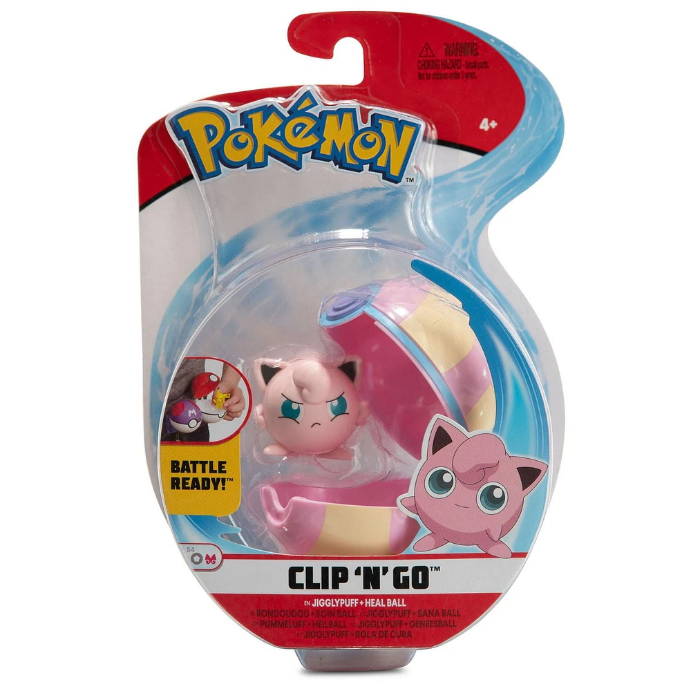 Pokemon Clip 'N' Go - Jiggilypuff + Heal Ball