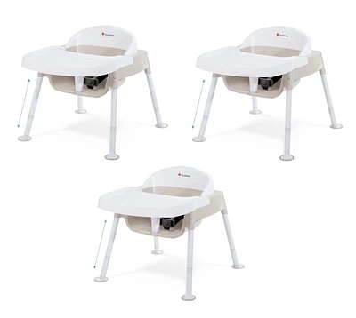 Foundations Secure Sitter™ Premier Adjustable Feeding Chair 7", 9", 11" & 13" Seat Height, 3 pack