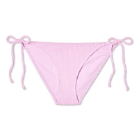 No Boundaries Women's String Bikini Bottom