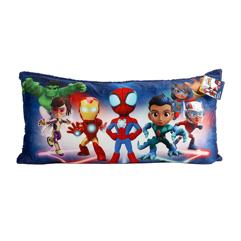 Marvel Spidey & Friends Body Pillow, 18" x 36", Marvel Spidey & Friends Body Pillow