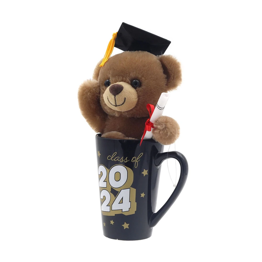 Way To Celebrate Grad Brown Bear in Mug