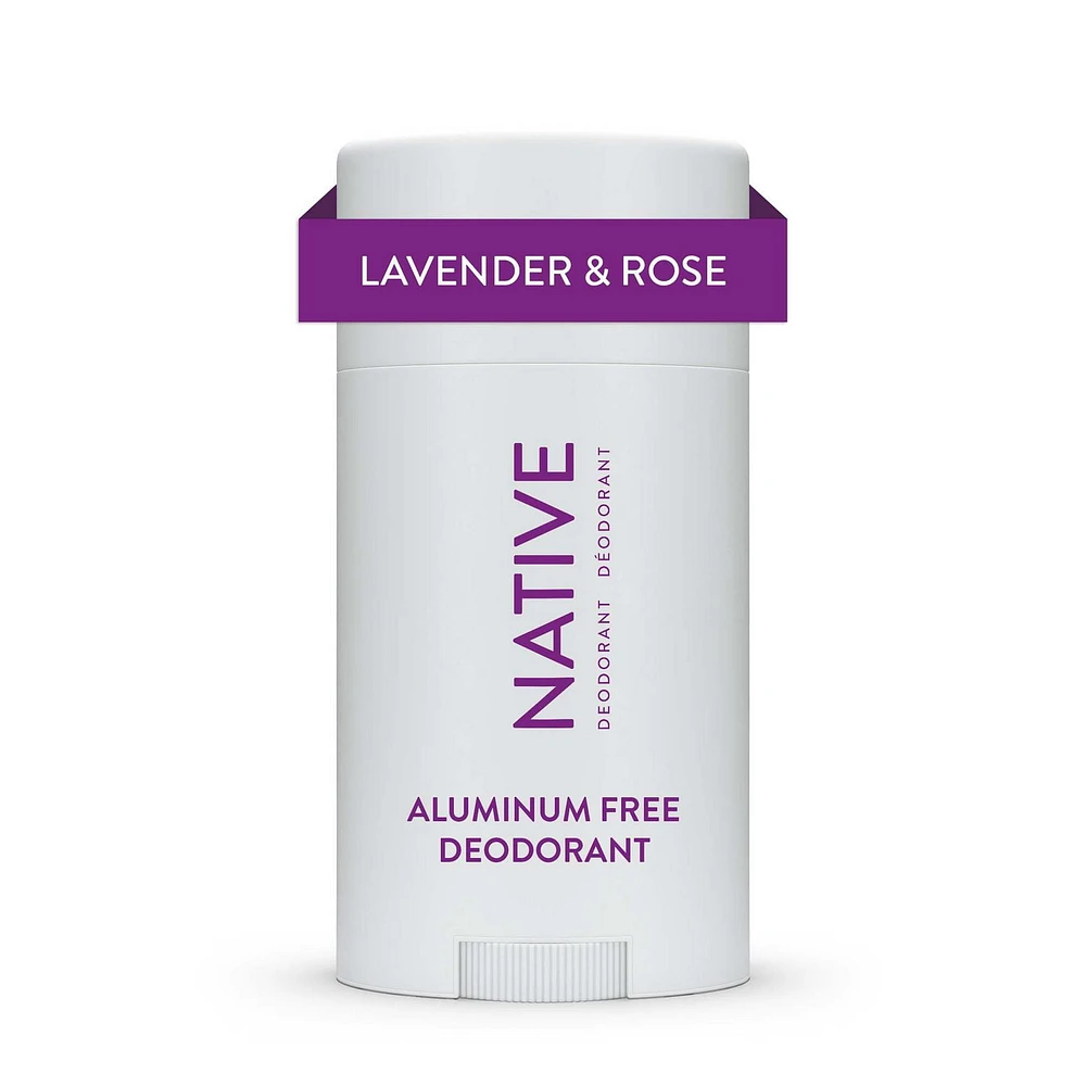 Native Natural Deodorant, Lavender & Rose, Aluminum Free, 75 g