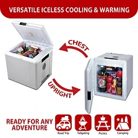 Koolatron 12V Electric Cooler/Warmer, 27L (29 qt) Thermoelectric Car Fridge, Portable Mini Fridge, Gray