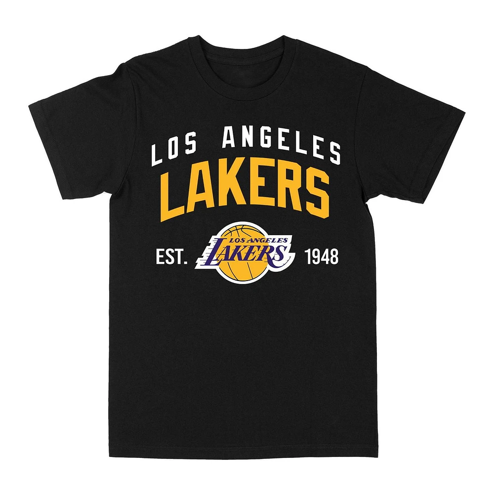 NBA Officially Licensed Los Angeles Lakers EST 1948 Black T-Shirt