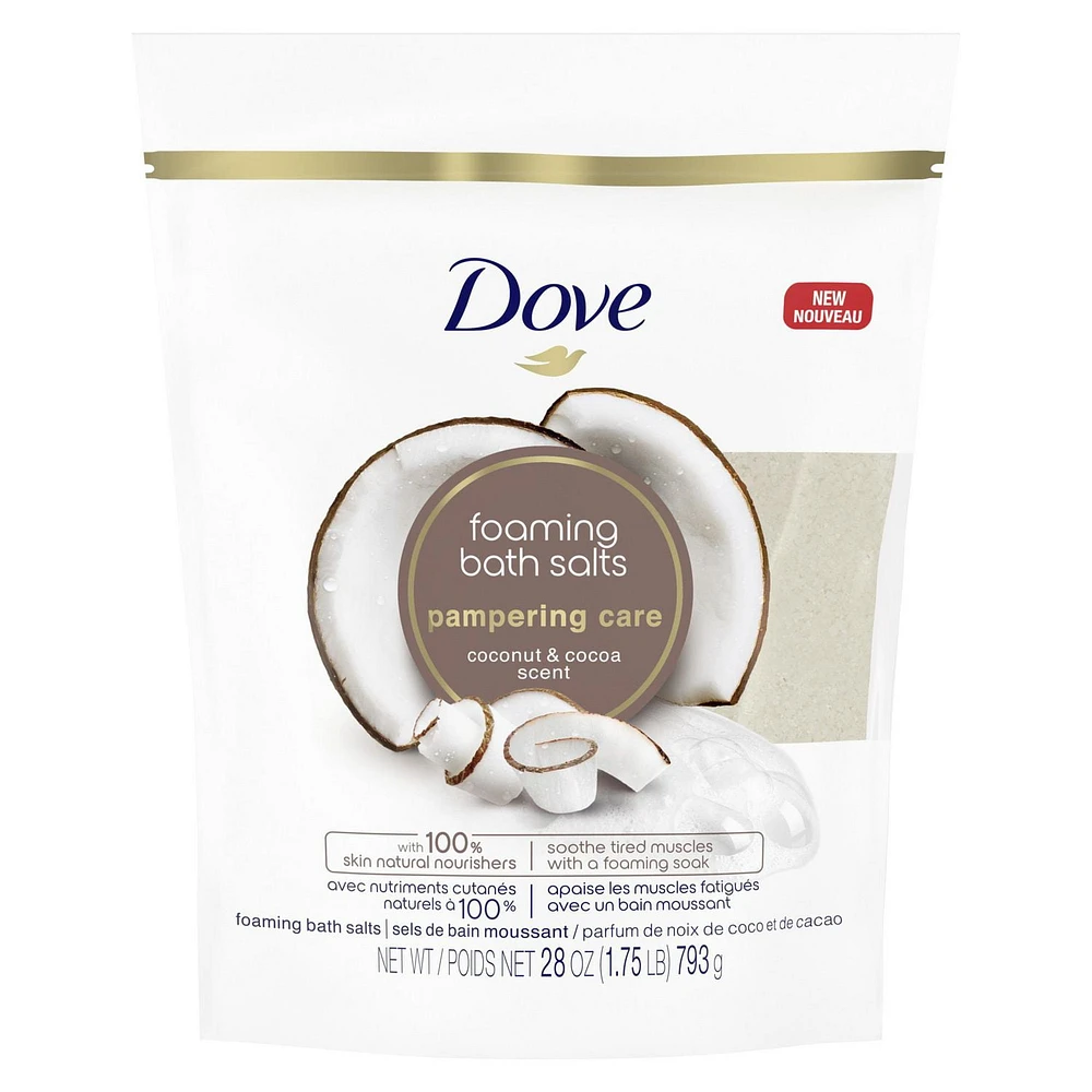 Sels de Bain Moussants Dove Noix de coco et Cacao