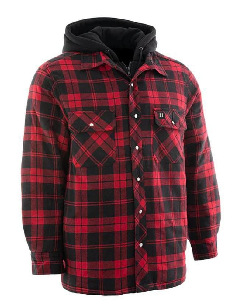 Workload Men's Hooded Flannel Jacket