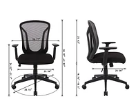 Amelia Office Chair, Black