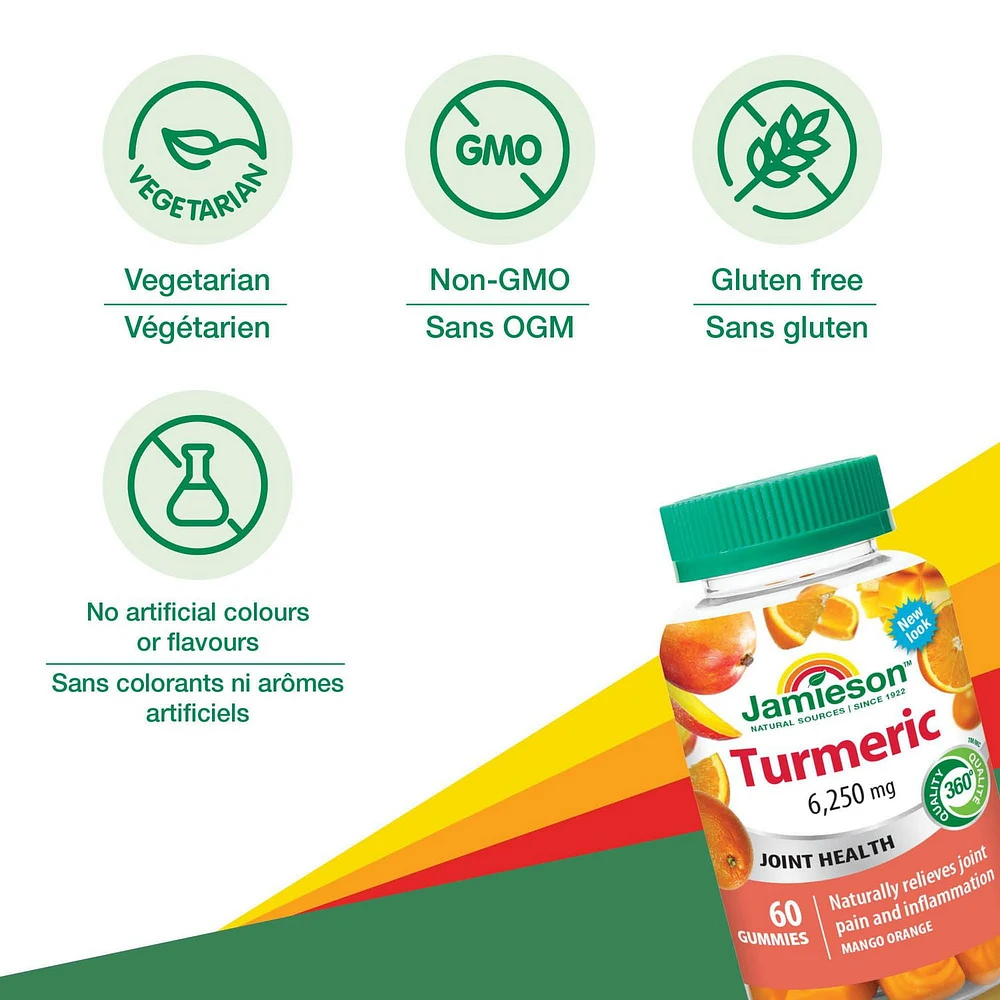 Jamieson Tumeric Gummies, 60 Gummies