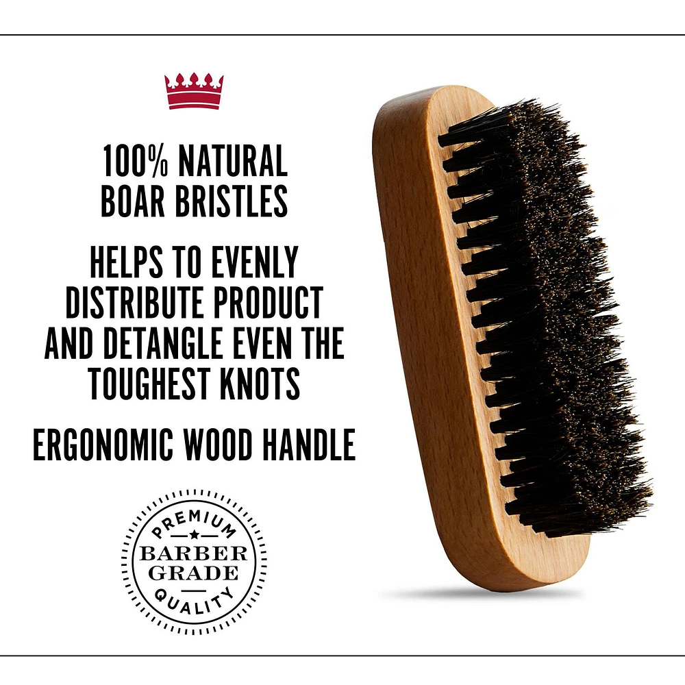 Faite de poils d’origine végétale à 100 %, cette brosse est parfaite pour démêler, sculpter et styliser les barbes, quelle qu’en soit la longueur. 1 Brosse