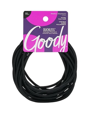 Goody XL Elastics - Attaches cheveux noires - 15Ct Goody Élastiques
