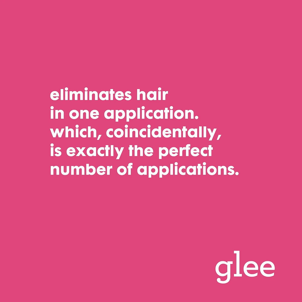 glee bikini wax hair removal strips, 24 count