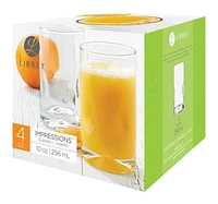 Impressions Juice Glass Set, Set of 4