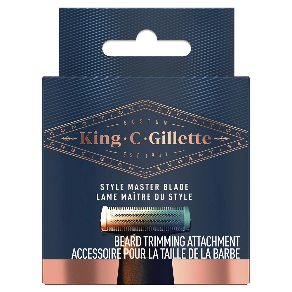 King C. Gillette Style Master Blade Refill with 4-Directional Metal Razor Blades, 1 Refill