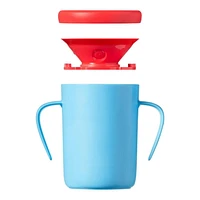 Tommee Tippee Easiflow 360° Spill-Proof Trainer Cup with Travel Lid, Whale – 8oz, 12m+, 1pk