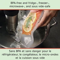 Rouleaux d’emballage sous vide, 11 po x 16 pi 2 unités