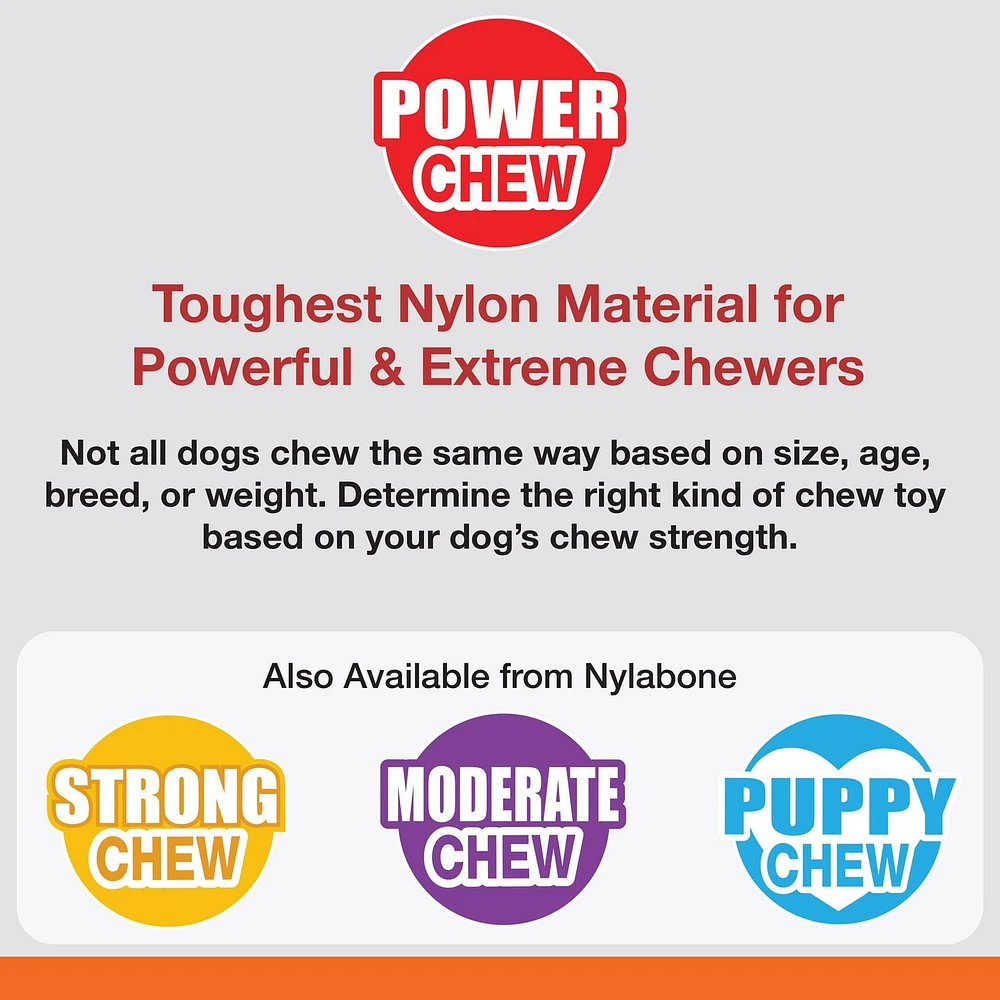 Nylabone Power Chew Alternative Braided Bully Stick Large Dog Toy, Long-lasting chew toy for powerful chewers