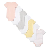 George Baby Girls' Bodysuit 7-Pack, Sizes NB-12 months