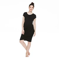 Robe avec côtés ruchés Paisley Sky Maternit