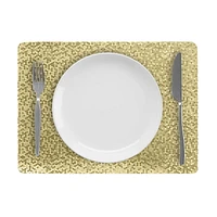 Fabstyles Modish Hexagon Vinyl Placemats Set of 6 Table Mats Perfect for The Kitchen and Dining Table or Outdoor Tables