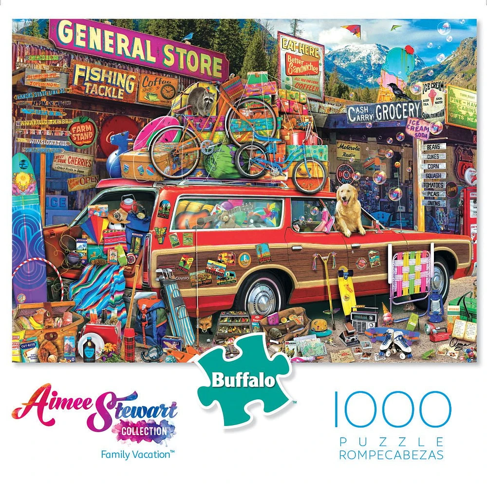 Buffalo Games Aimee Stewart Collection Family Vacation 1000 Piece Jigsaw Puzzle