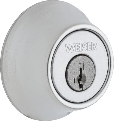 Essentials by Weiser Double Cylinder Deadbolt in Satin Nickel