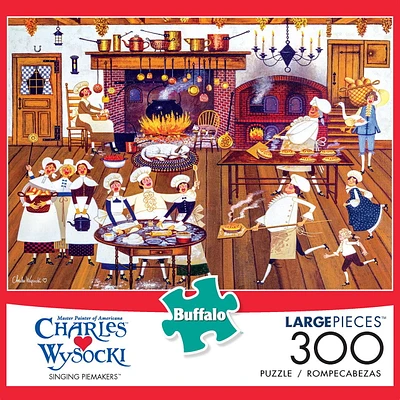 Buffalo Games Large Pieces Charles Wysocki Singing Piemakers 300 Piece Jigsaw Puzzle